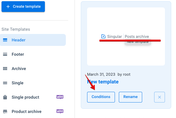 How to manage Elementor page templates - Online Documentation